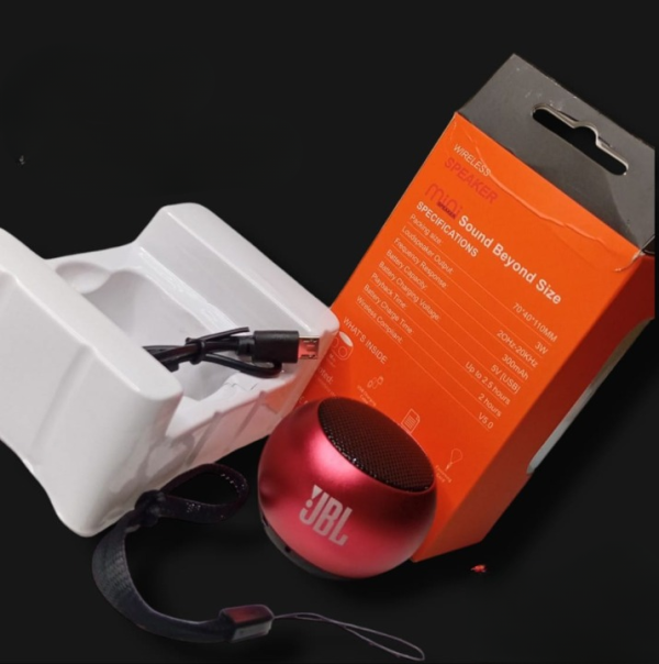 JBL Mini Portable Wireless Bluetooth Speaker – Hassify Edition | Heavy Bass, High Sound Quality, Rechargeable, FM/TF Card Support (Random Color)