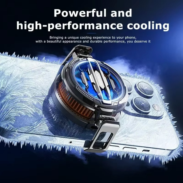 Memo CX07 Magnetic Phone Cooling Fan – Heat Dissipator Radiator for iPhone & Android | Ultra-Fast Mobile Cooler (Random Color)