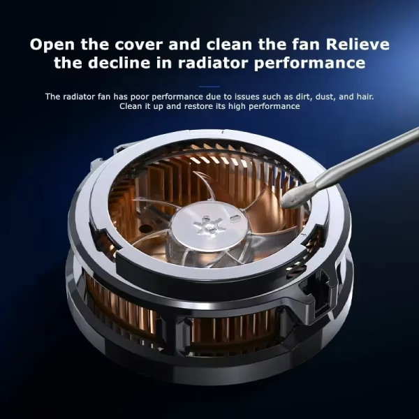 Memo CX07 Magnetic Phone Cooling Fan – Heat Dissipator Radiator for iPhone & Android | Ultra-Fast Mobile Cooler (Random Color)