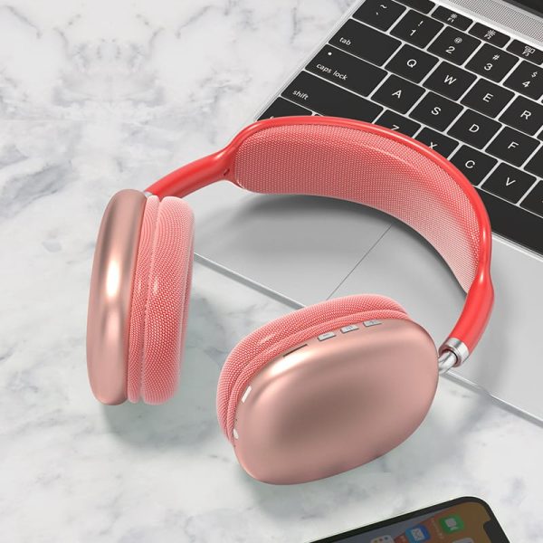 P9 Wireless Bluetooth Headphones – Over-Ear Adjustable Stereo Headset | High-Quality Sound, Built-In Mic, Best Budget Wireless Headphones (Random Color)