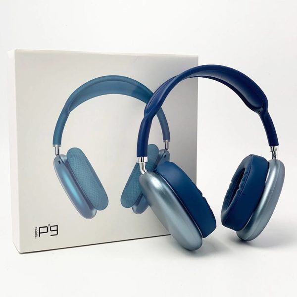 P9 Wireless Bluetooth Headphones – Over-Ear Adjustable Stereo Headset | High-Quality Sound, Built-In Mic, Best Budget Wireless Headphones (Random Color)